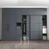 Tủ quần áo cửa lùa màu xám đậm hiện đại 3