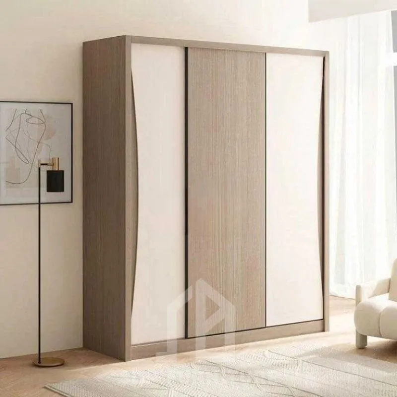 Tủ quần áo cửa lùa tích hợp bàn trang điểm và kệ trang trí 3