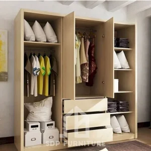 Tủ quần áo gỗ công nghiệp 3 cánh mở tích hợp ngăn kéo tiện lợi 1