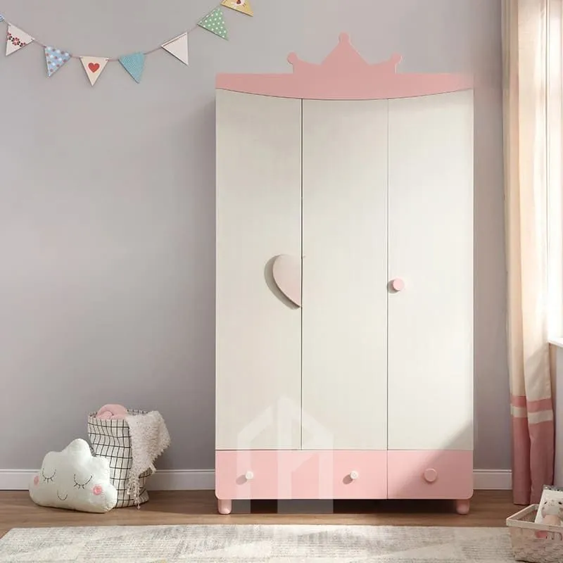 Tủ quần áo trẻ em phối xanh đáng yêu 1